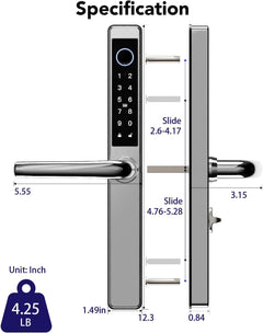 Blusafe Origin Smart Plus Smart Handle — Black, Frosted Silver or Mirror Silver product image