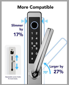 Blusafe Origin Smart Plus Smart Handle — Black, Frosted Silver or Mirror Silver product image
