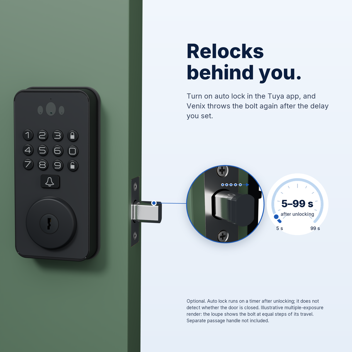 Blusafe Venix Palm Vein & 3D Face Recognition Smart Lock