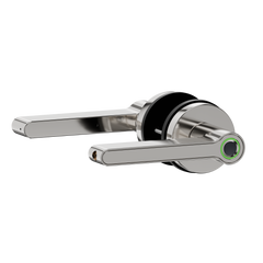 Blusafe Breeze Rose Fingerprint Door Handle — Black, Chrome or Satin Chrome - Chrome