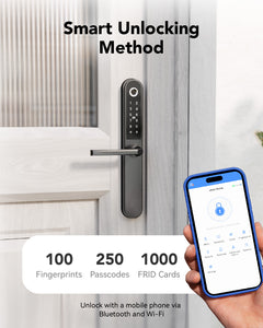 Blusafe Apollo Smart Door Handle — Fingerprint, Keypad, RFID & App product image