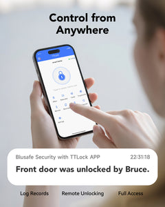 Blusafe Apollo Smart Door Handle — Fingerprint, Keypad, RFID & App product image