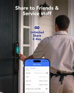 Blusafe Apollo Smart Door Handle — Fingerprint, Keypad, RFID & App product image