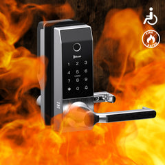 Blusafe Contour Smart Lock for Latch Doors — Black, Red Bronze or Frosted Silver product image