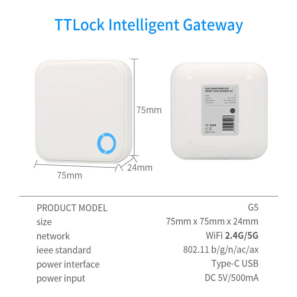 TTLock G5 Dual-Band Wi-Fi Gateway for Blusafe Smart Locks product image
