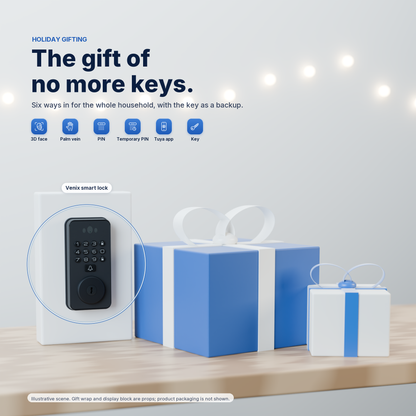 Blusafe Venix Palm Vein & 3D Face Recognition Smart Lock