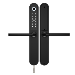 Blusafe Apollo Smart Door Handle — Fingerprint, Keypad, RFID & App - Black