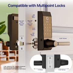 Blusafe Contour Smart Door Lock — With or Without Camera product image