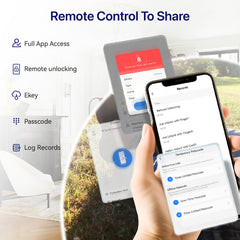 Blusafe Contour V Smart Lock with Doorbell Camera — Black, Red Bronze or Frosted Silver product image