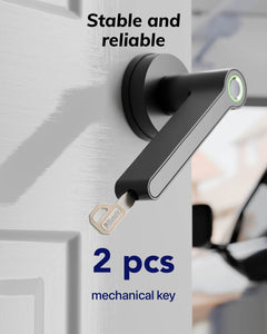 Blusafe Breeze Rose Fingerprint Door Handle — Black, Chrome or Satin Chrome product image