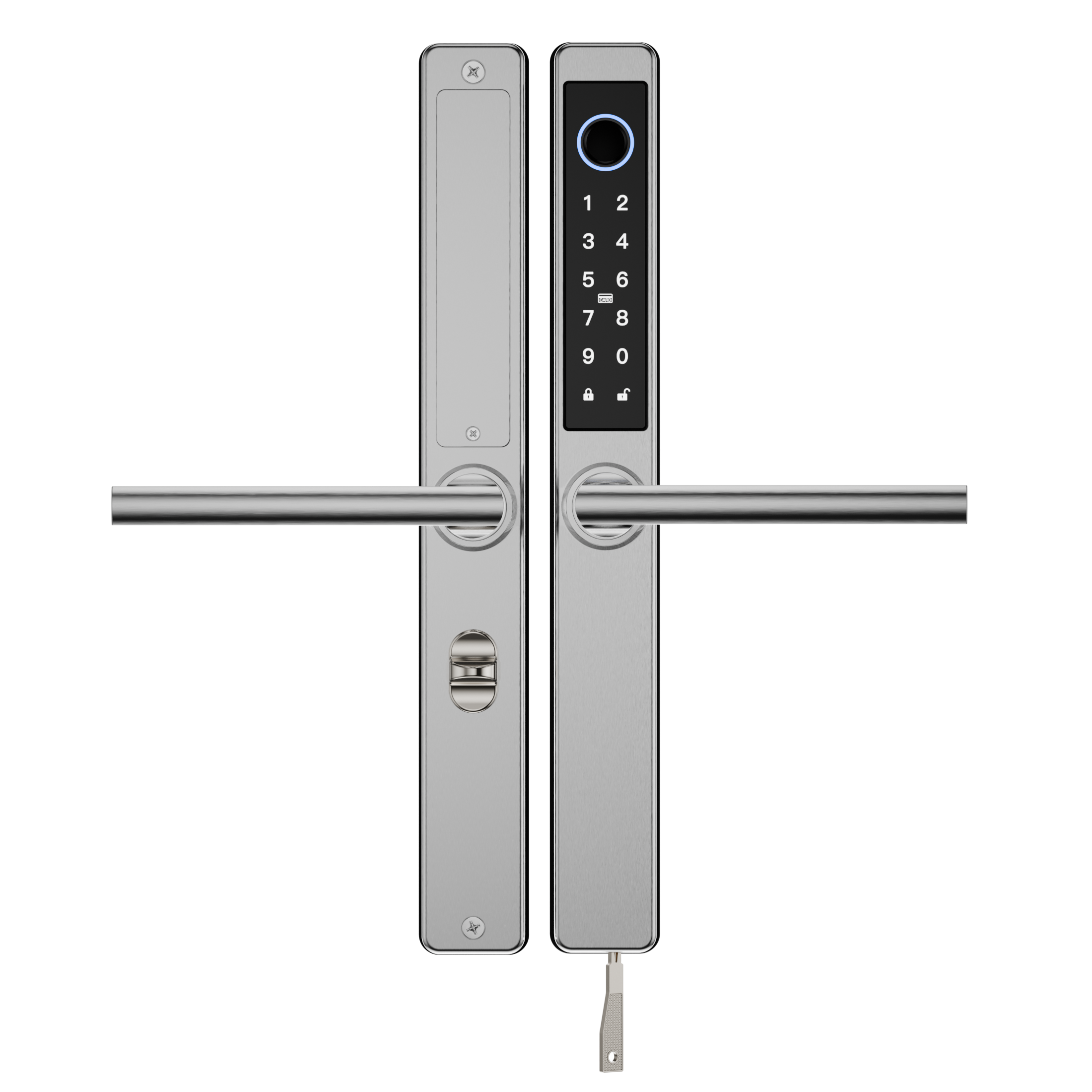 Blusafe Origin Smart Plus Smart Handle — Black, Frosted Silver or Mirror Silver - Frosted Silver