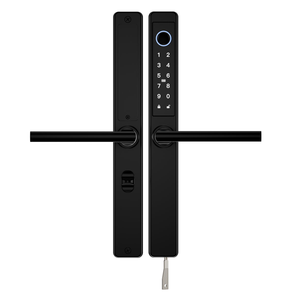 Blusafe Origin Smart Plus Smart Handle — Black, Frosted Silver or Mirror Silver - Black