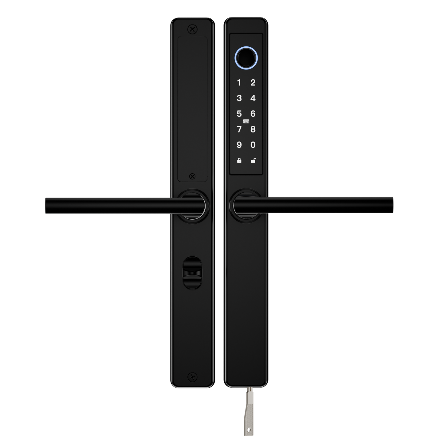 OSP Smart Lock NEW, Multipoint & Mortise Lock, Frosted Silver, Black
