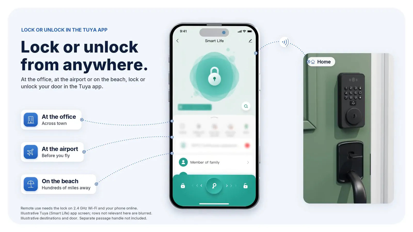 Locking and unlocking Venix from the Tuya Smart app, from anywhere